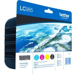 PACK DE TINTAS ORIGINALES BROTHER LC985 4 COLORES 2