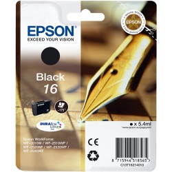TINTA EPSON 16 - CARTUCHO EPSON T1621 - ORIGINAL BLACK 175 PAGINAS