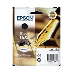 TINTA EPSON 16X - CARTUCHO EPSON T1631 - ORIGINAL BLACK 500 PAGINAS