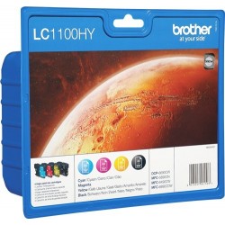 TINTA BROTHER LC1100 - ORIGINAL PACK 4 COLORES 2